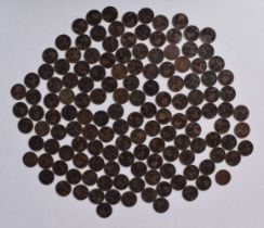 A collection of Queen Victoria Pennies (140)