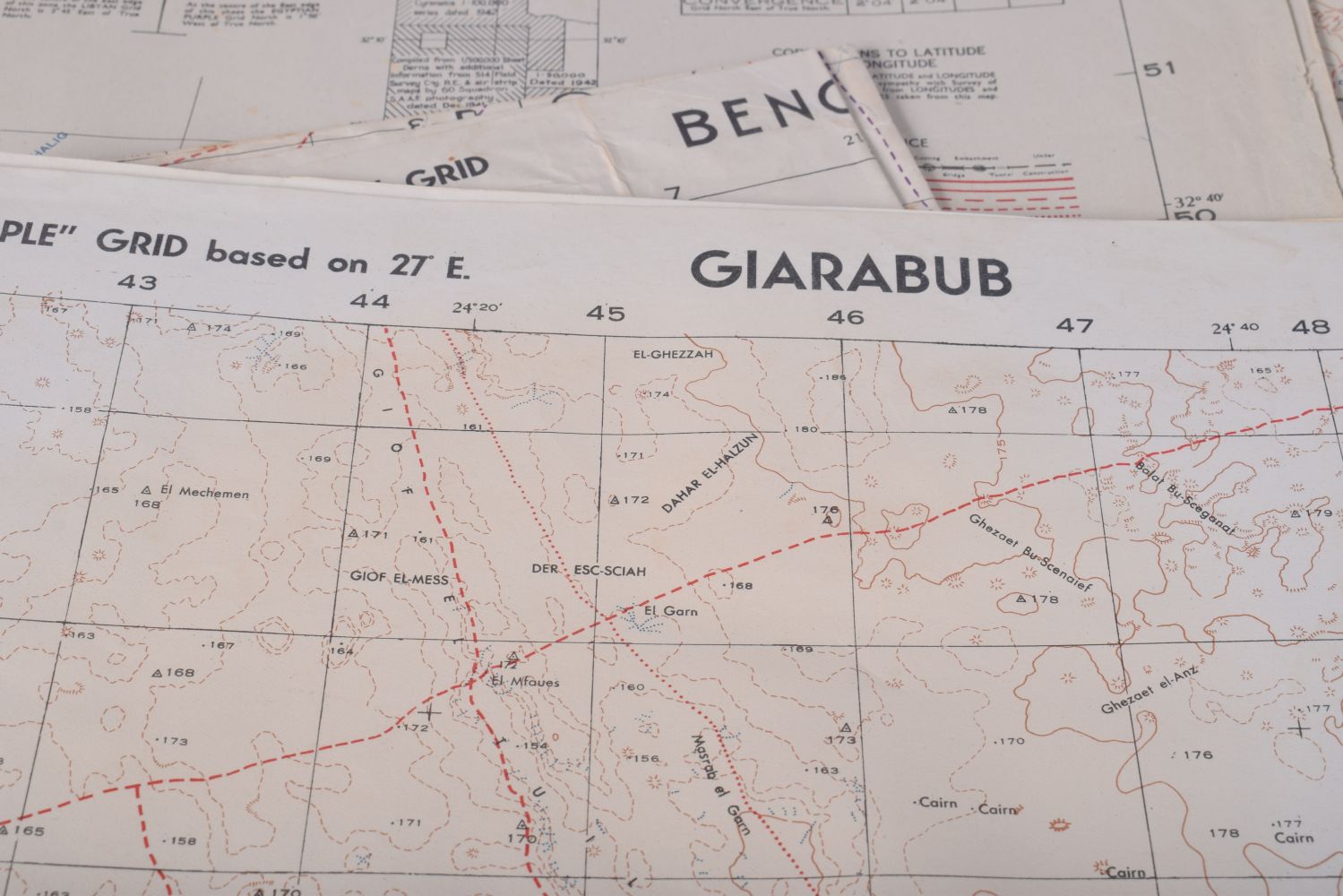 A rare collection of WW2 Maps of the Tobruk together with canvas map case - Image 27 of 30