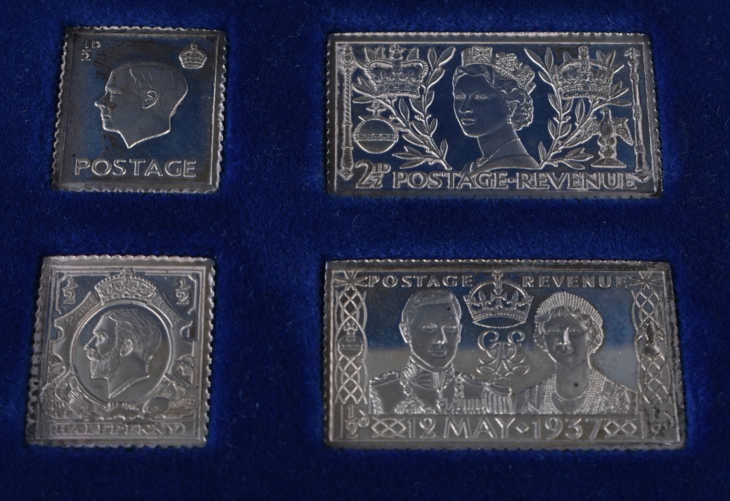 Boxed silver commemorative Postage Revenue ingots. Hallmarked Birmingham 1978, Weight of Silver 52. - Image 2 of 5