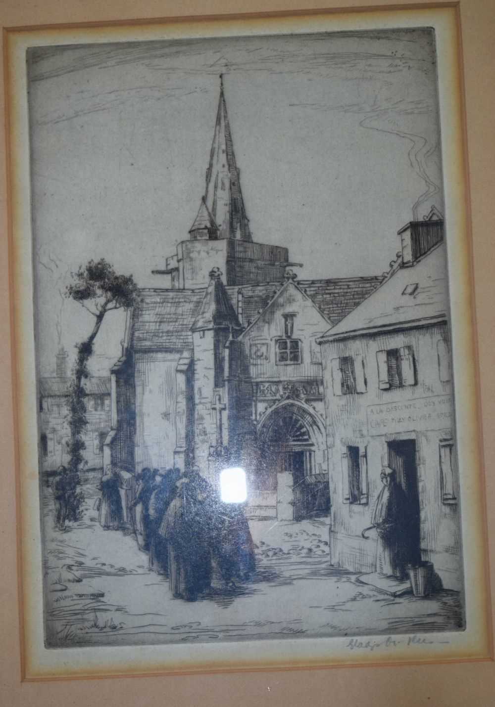 A collection of antique framed 19th Century etchings 25 x 18cm. (5) - Bild 6 aus 22