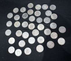 A collection of Chinese and European coins (39)
