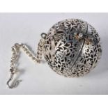 Hanging Incense Burner Ball with Chain. 5.8 cm diameter. weight 121.7g