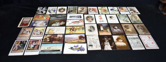 A collection of postcards various subjects (42).