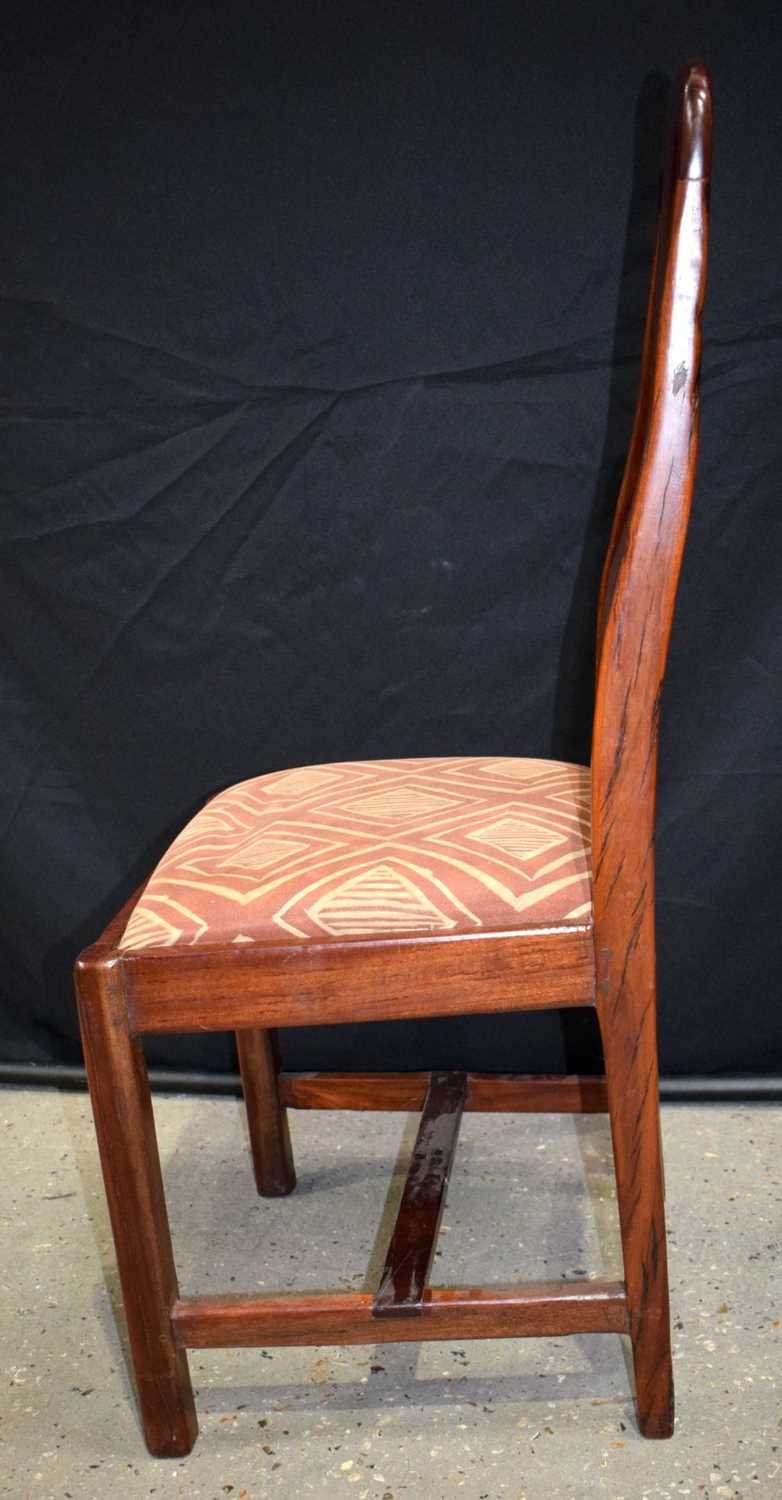 A collection of Mid Century Upholstered dining chairs 108 x 47 cm. (8). - Image 5 of 8