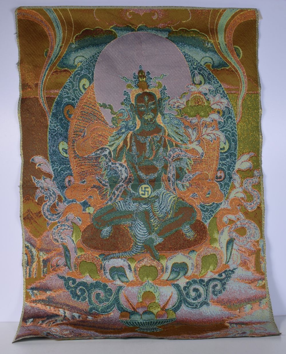 A Tibetan silk Tanka 90 x 62 cm - Image 6 of 6