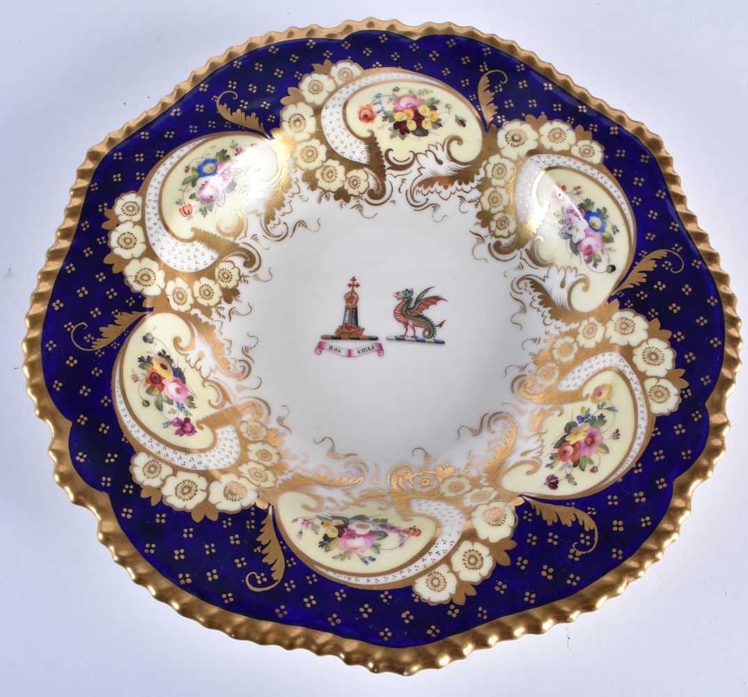 THREE EARLY 19TH CENTURY CHAMBERLAINS WORCESTER PORCELAIN PLATES together with two other - Image 7 of 51