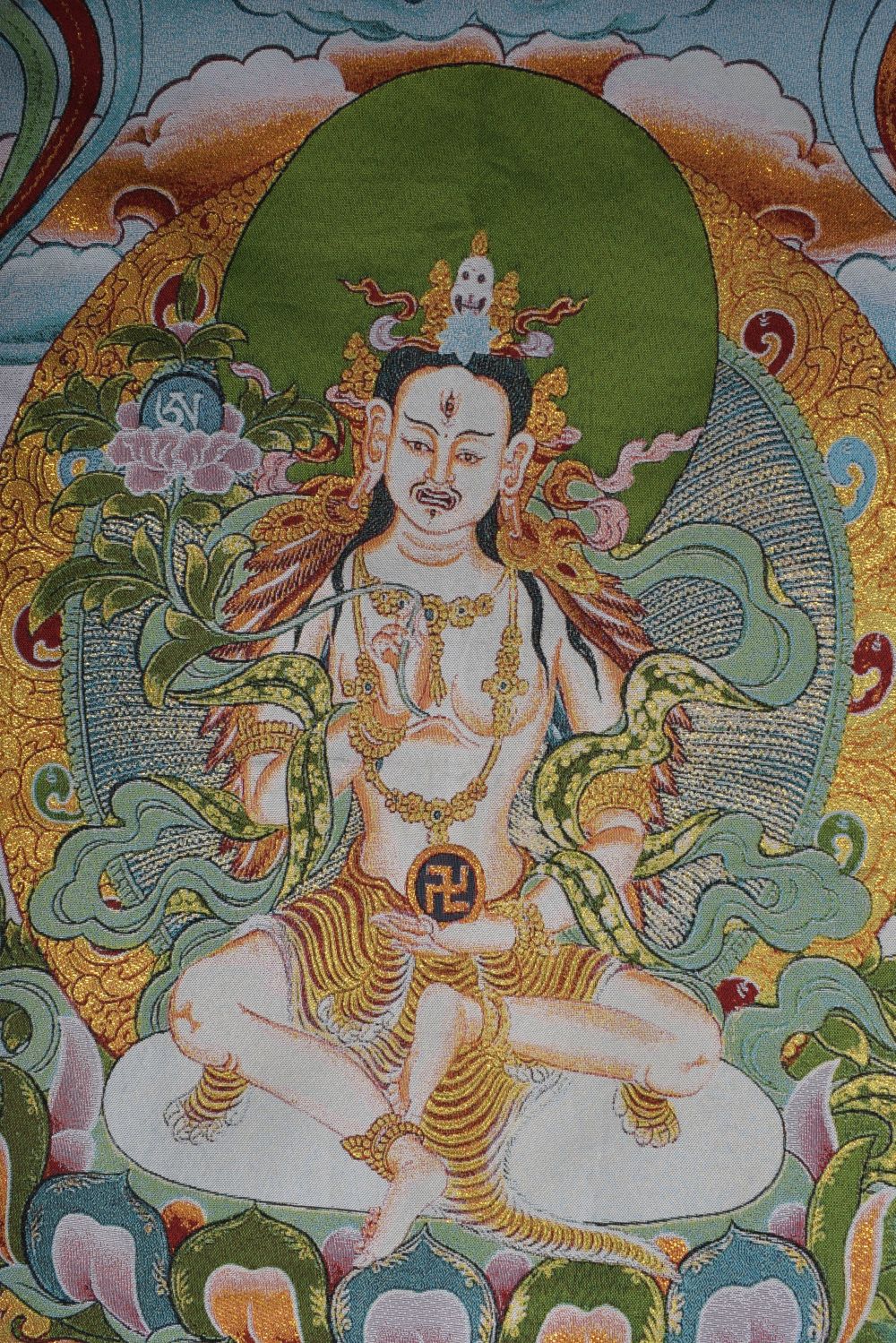 A Tibetan silk Tanka 90 x 62 cm - Image 5 of 6