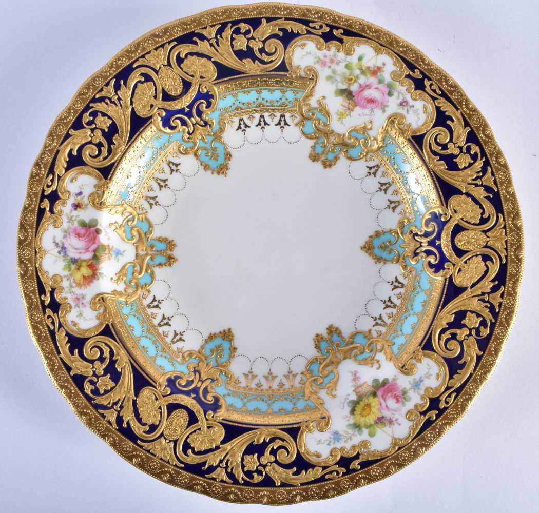 Royal Crown Derby Judge Gary service pudding basin with initial ‘G’, highly gilt by George - Image 2 of 14