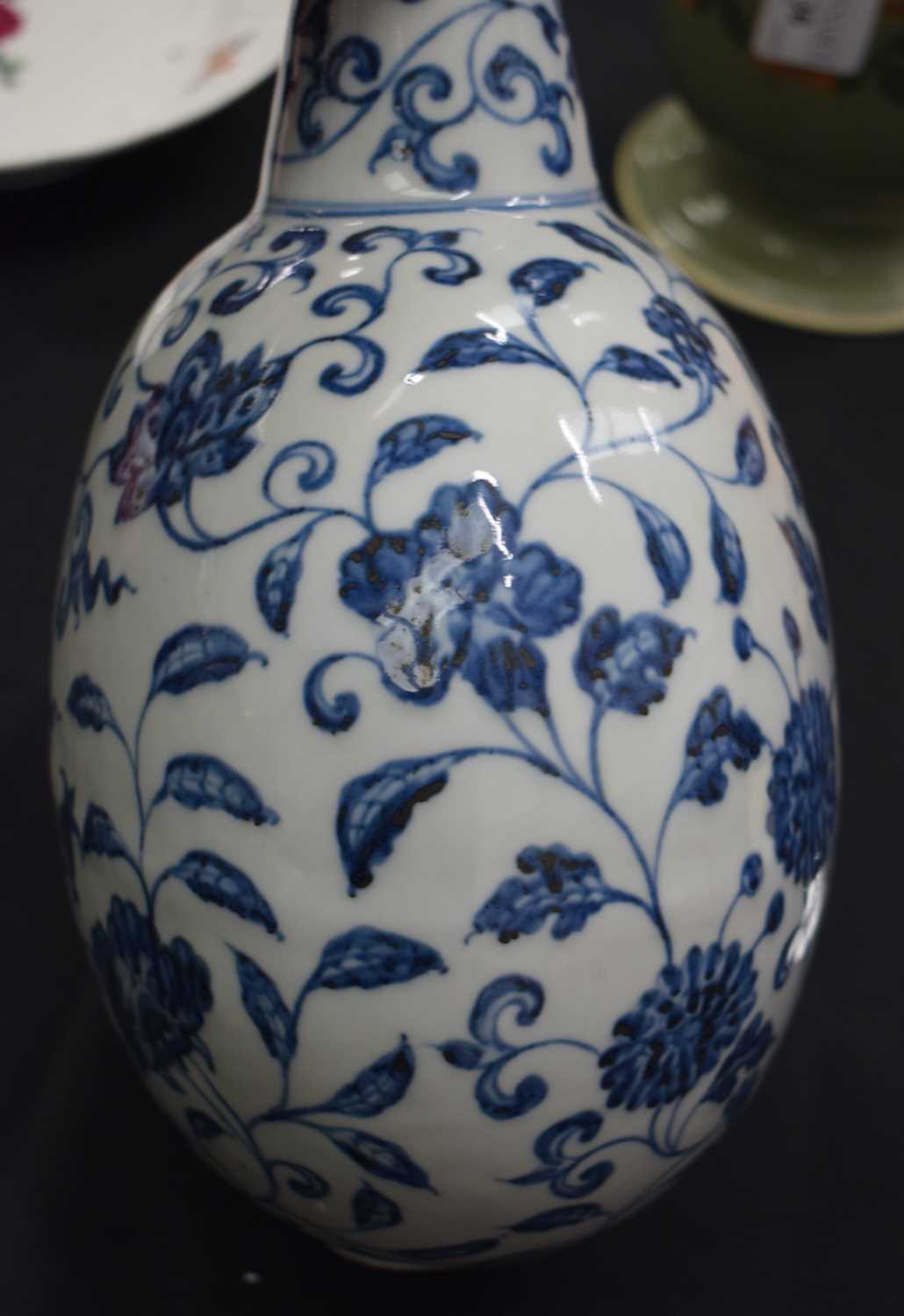 A LARGE CHINESE COAL GROUND PORCELAIN VASE 20th Century, bearing Qianlong marks to base, together - Image 24 of 28