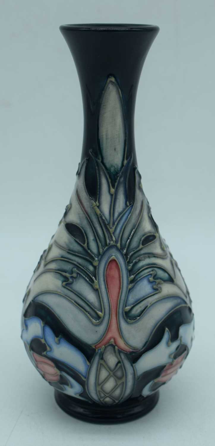 Moorcroft Pottery Baluster vase in the "Snakeshead" pattern, designed by Rachel Bishop 1995. 17 x - Image 3 of 8