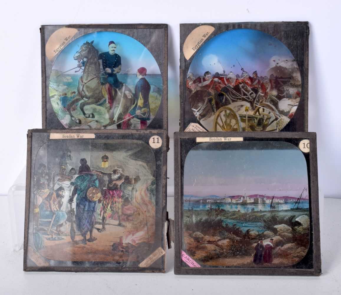 A good collection of magic lantern slides depicting locations and scenes from the Sudan war ( 47) - Image 4 of 6