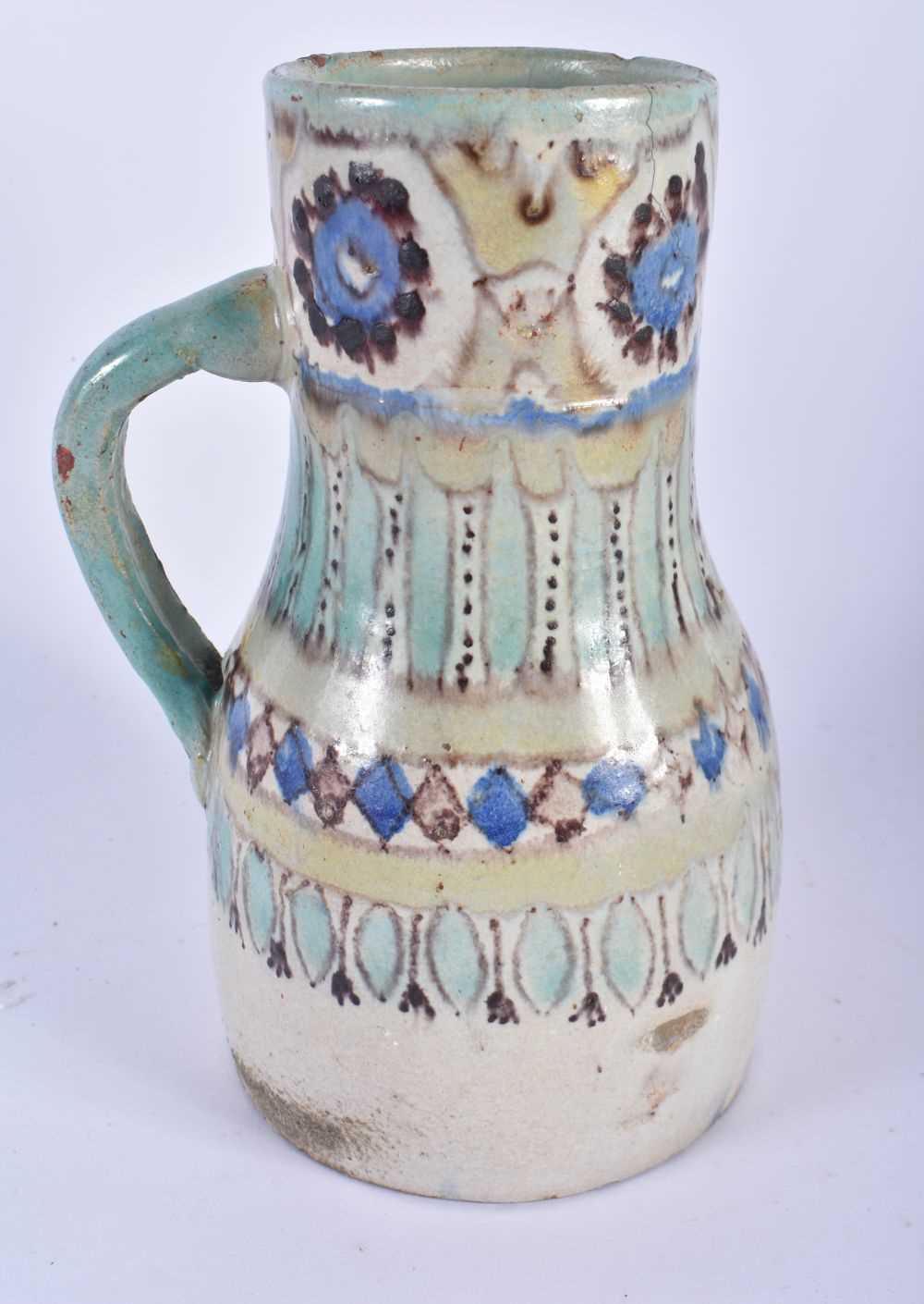 ASSORTED 18TH/19TH CENTURY EUROPEAN FAIENCE MAJOLICA POTTERY. Largest 21 cm high. (3) - Image 2 of 9