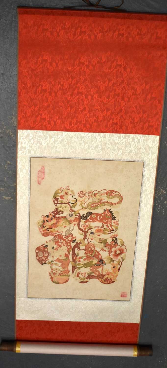 TWO CHINESE REPUBLICAN PERIOD WATERCOLOUR SCROLLS. Largest 120 cm x 48 cm. (2) - Image 2 of 14