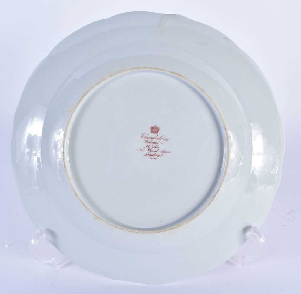 A RARE EARLY 19TH CENTURY CHAMBERLAINS WORCESTER CHINESE EXPORT STYLE PLATE together with a rare - Image 3 of 7