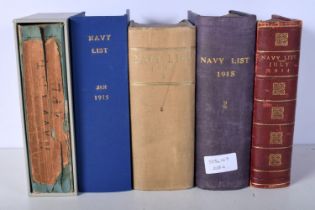 A Collection of Navy List books 1914-15 (5)