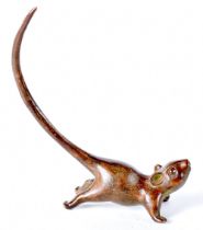 A Japanese bronze Rat 8 x 6 cm