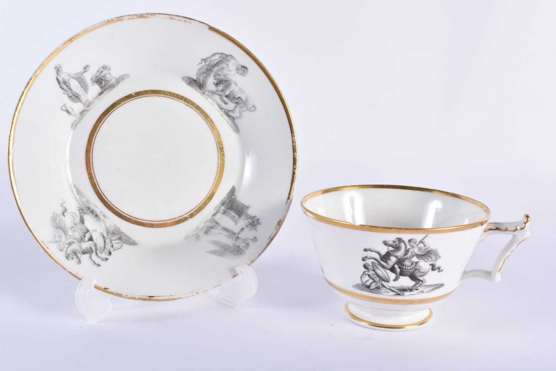 ASSORTED 18TH/19TH CENTURY ENGLISH PORCELAIN TEA WARES including Barr Flight & Barr Worcester. - Image 8 of 9