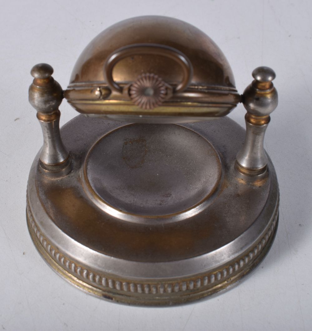 An antique French desk clock 9cm. - Image 12 of 12