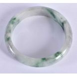 A CHINESE JADE BANGLE. 57 grams. 6 cm diameter.