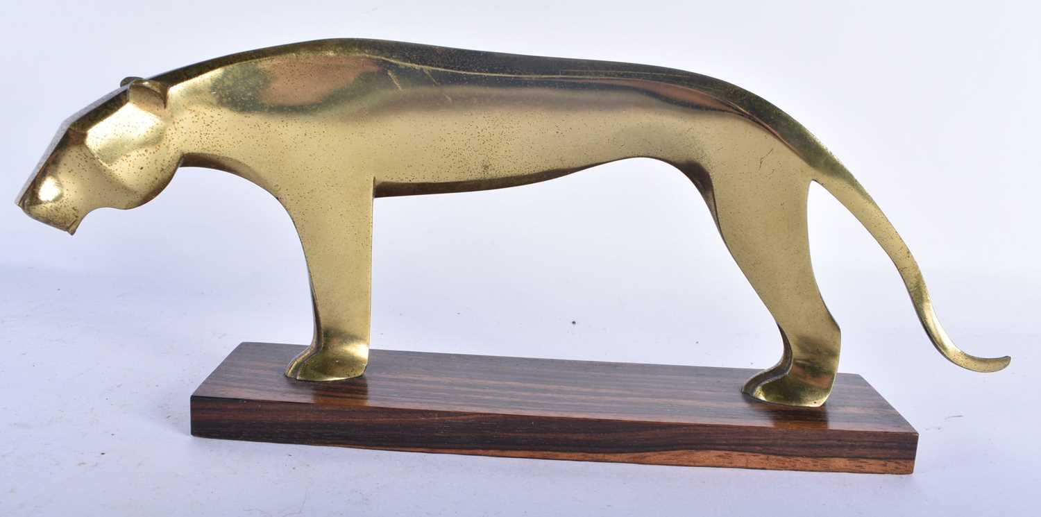 A LOVELY PAIR OF EARLY EARLY 20TH CENTURY BRONZE STYLISED ANIMALS in the manner of Hagenauer, one - Image 5 of 7