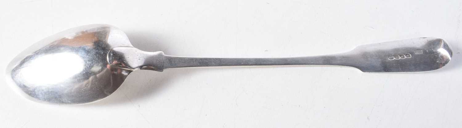 A Georgian Silver Basting Spoon by Thomas Wilkes Barker. Hallmarked London 1808. 31 cm x 5.5 cm, - Image 2 of 3
