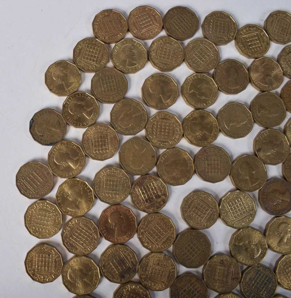 A collection of Three pence coins (101) - Image 3 of 10