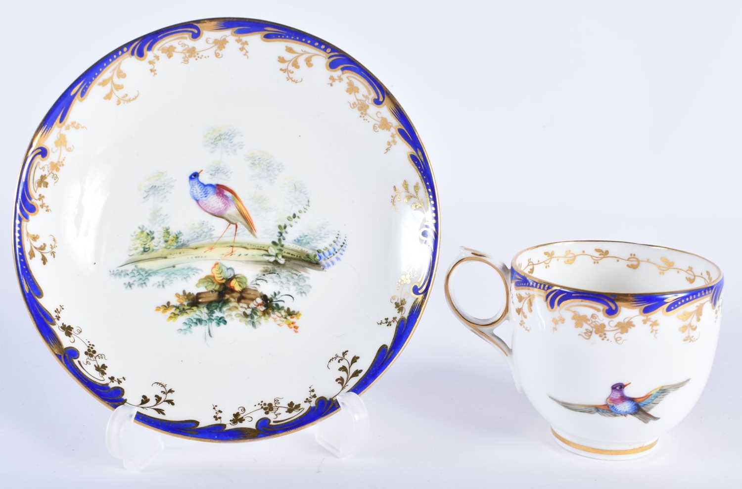 THREE 19TH CENTURY COALPORT SPARKS WORCESTER PORCELAIN CUPS AND SAUCERS painted with landscapes - Image 8 of 39