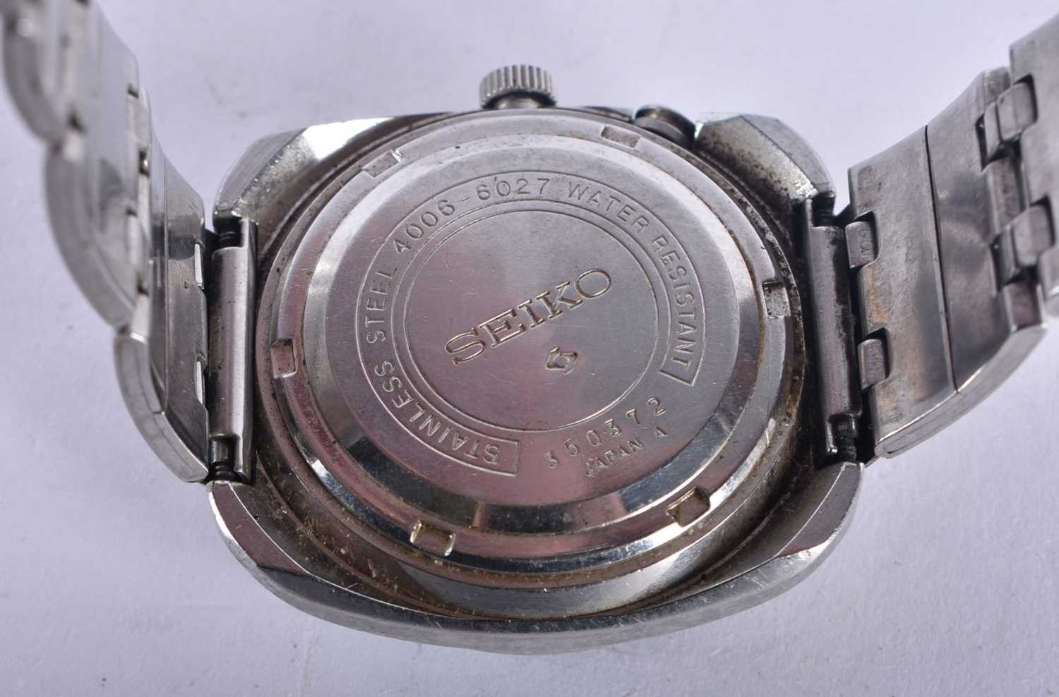 A Seiko Bell Matic 17 Jewel Stainless Steel Watch. Dial 4.1cm incl crown, running - Image 2 of 3