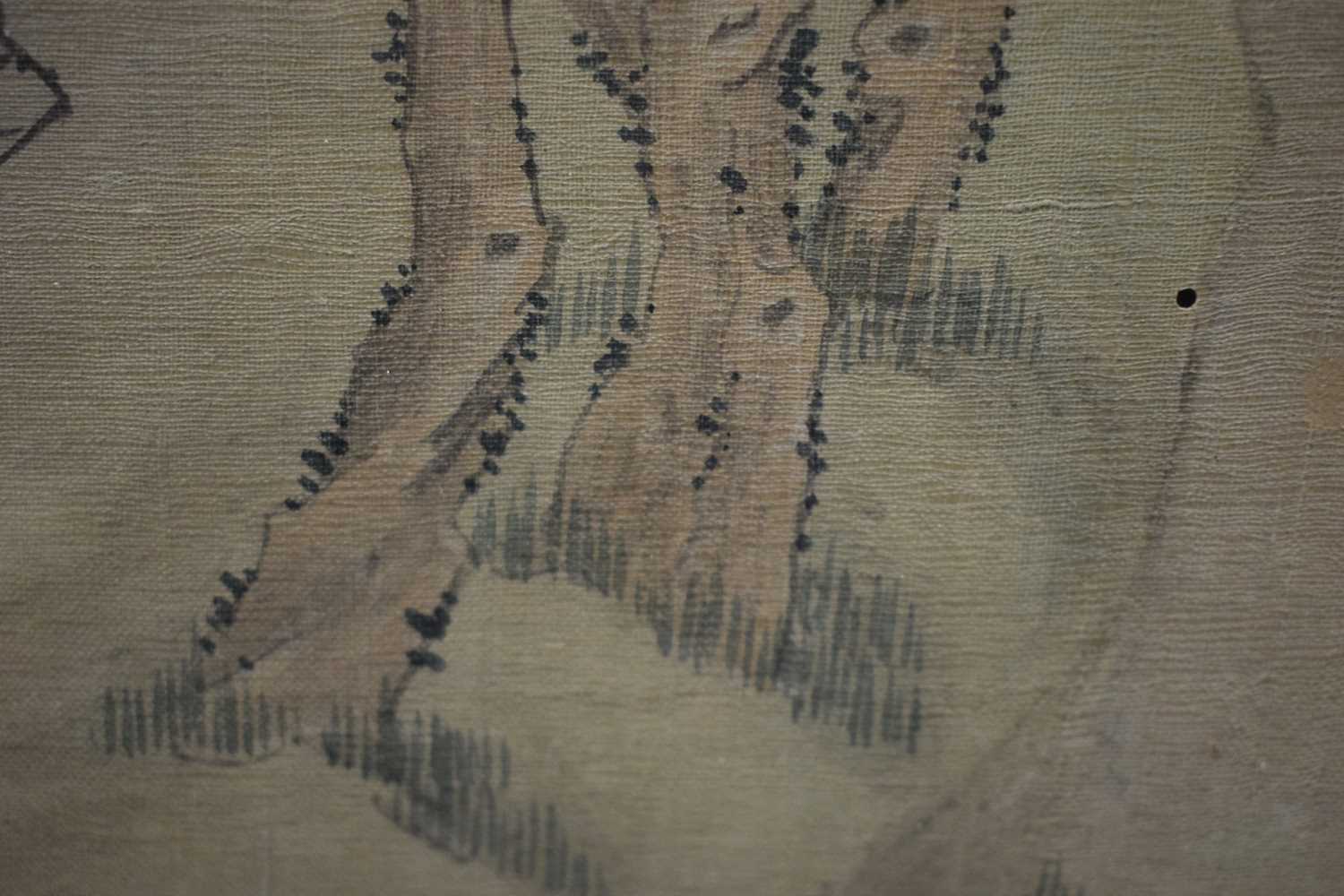 Attributed to Qian Hui'an (1833-1911) 3 x Watercolours, Figures within landscapes. 60 cm x 42 cm. - Image 36 of 38
