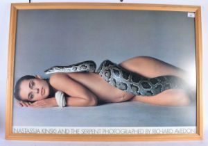 A Framed Photograph of Nastassja Kinsky and the Serpent by Richard Avedon. Frame 96cm x 68cm