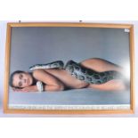 A Framed Photograph of Nastassja Kinsky and the Serpent by Richard Avedon. Frame 96cm x 68cm