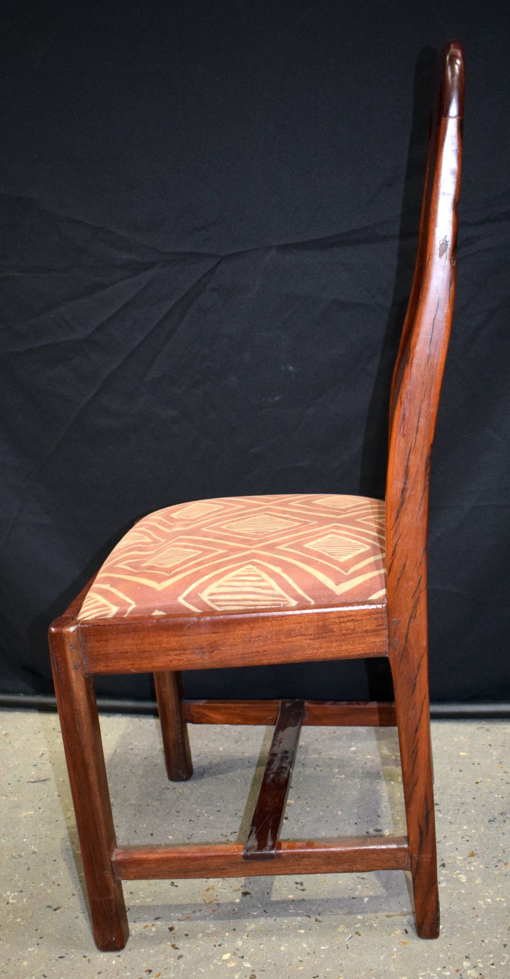 A collection of Mid Century Upholstered dining chairs 108 x 47 cm. (8). - Image 8 of 8