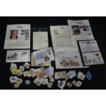 A collection of Coin first day cover sets together with a small collection of stamps (6).