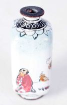 A Chinese Republican Period Canton Enamel Snuff Bottle, 5.6 cm x 2.4cm