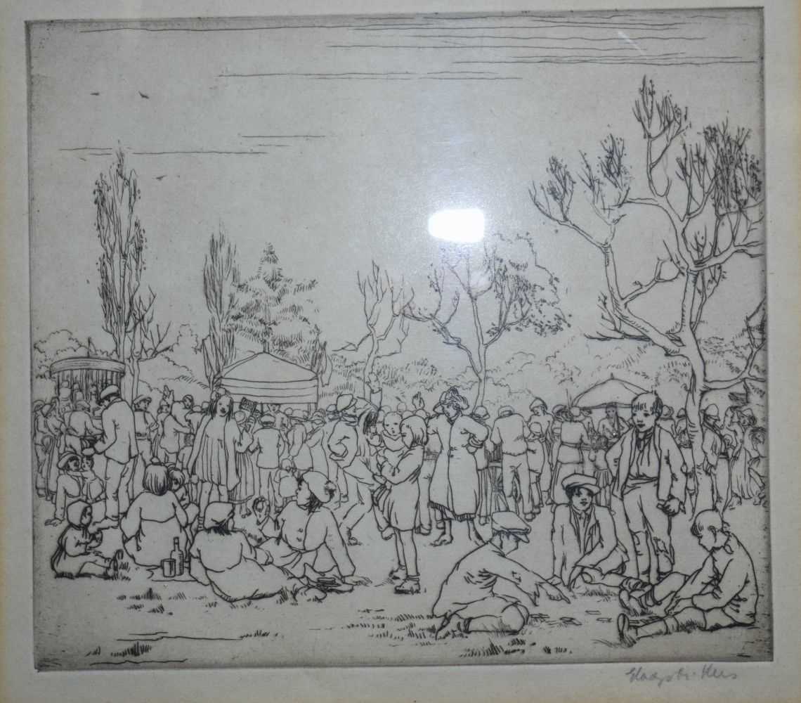 A collection of antique framed 19th Century etchings 25 x 18cm. (5) - Bild 4 aus 22