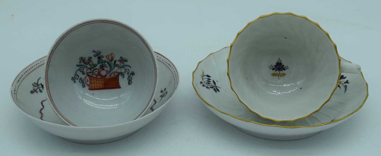 A collection of Ceramics , 18th Century Worcester teacup, New Hall tea bowl together with other - Image 8 of 14