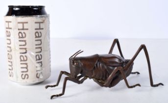 A Japanese bronze Grasshopper 7 x 17 cm.