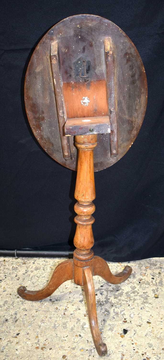 A small antique tilt top table together with 2 other tables 71 x 58 cm (3) - Image 6 of 12