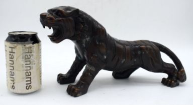 A bronze Tiger 17 x 34 cm