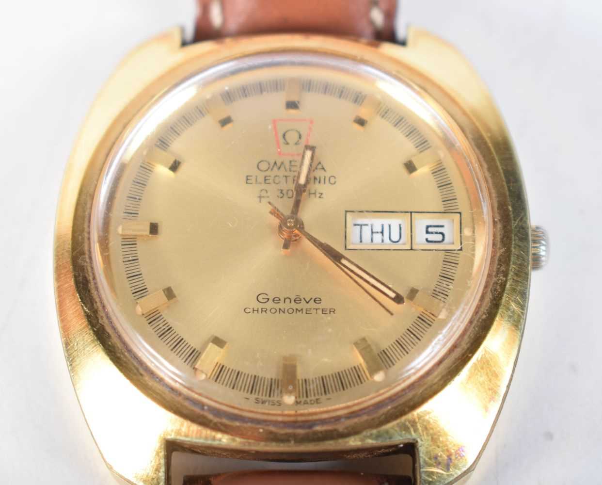 AN OMEGA WRISTWATCH. 4 cm wide inc crown. - Image 2 of 3