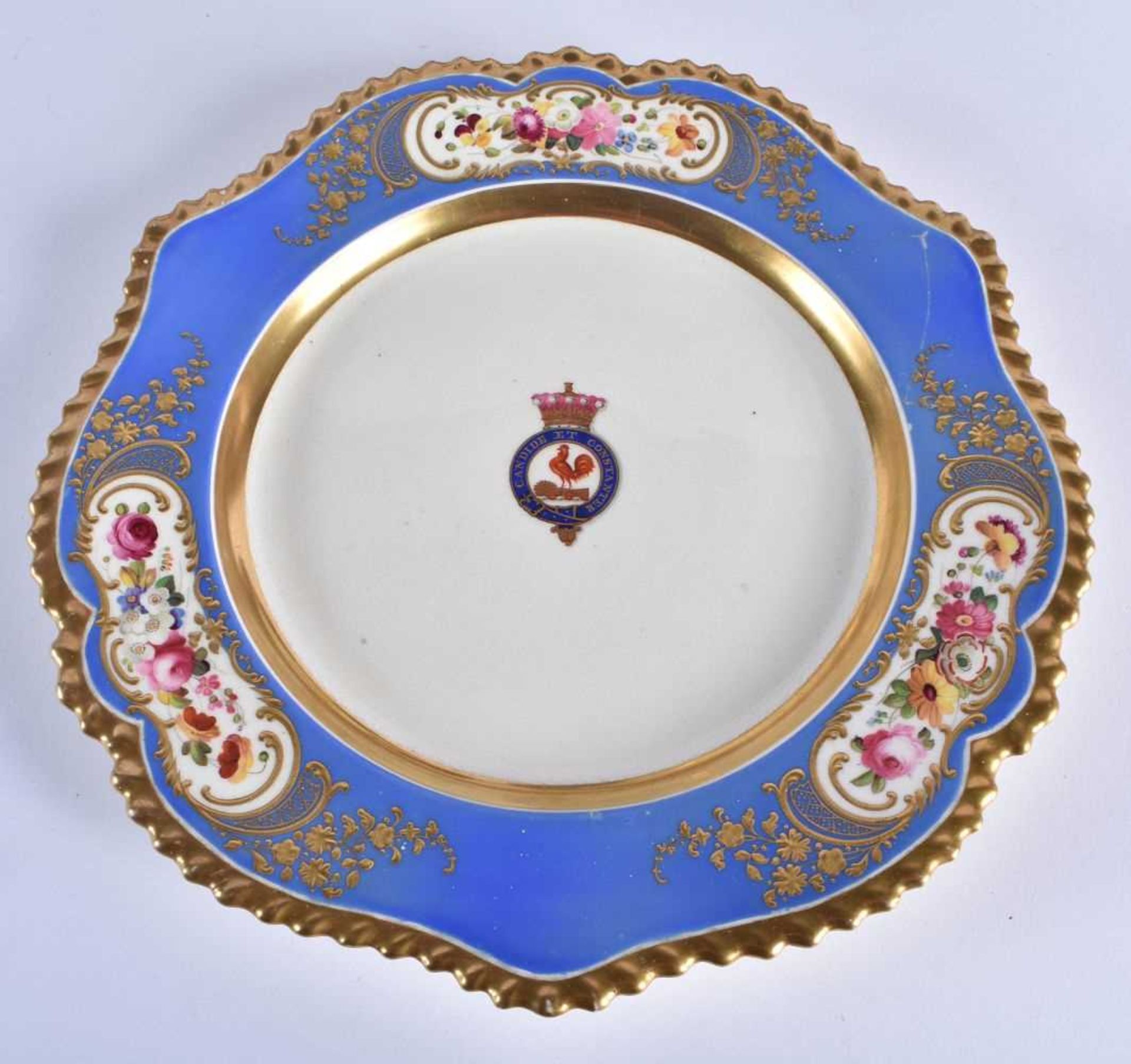THREE EARLY 19TH CENTURY CHAMBERLAINS WORCESTER PORCELAIN PLATES together with two other - Image 5 of 51