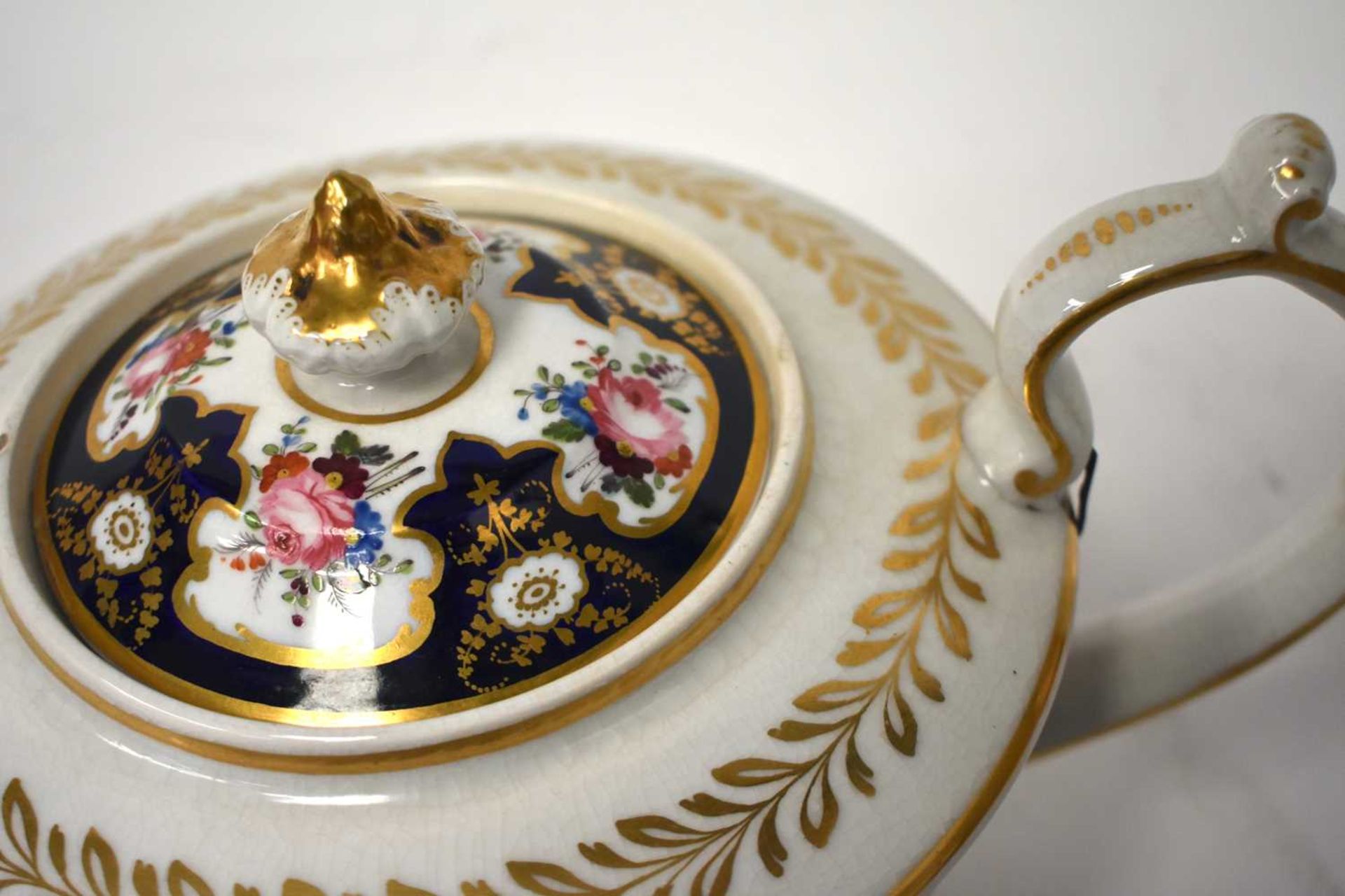 A COLLECTION OF EARLY 19TH CENTURY ENGLISH PORCELAIN TEAWARES in various forms and sizes. Largest 14 - Image 14 of 47