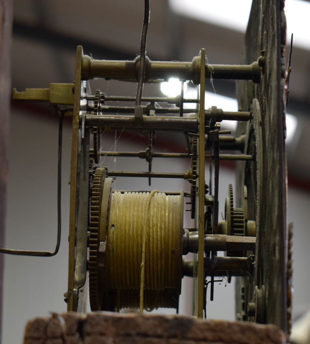 A Grandfather clock by William Priest, Bristol 218cm Face 28 cm. - Image 12 of 14