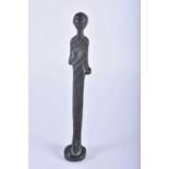 A ROMAN STYLE BRONZE GRAND TOUR FIGURE OF A PRIEST. 21 cm high.