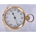 An 18 Carat Gold Cased Open Face Pocket Watch. Stamped 18K, Dial 3.6 cm, weight 39.6g, running