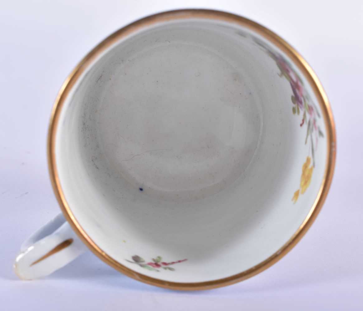 Two Miles Mason coffee cans one with rare handle and blue and white floral border simulation pate - Image 5 of 10