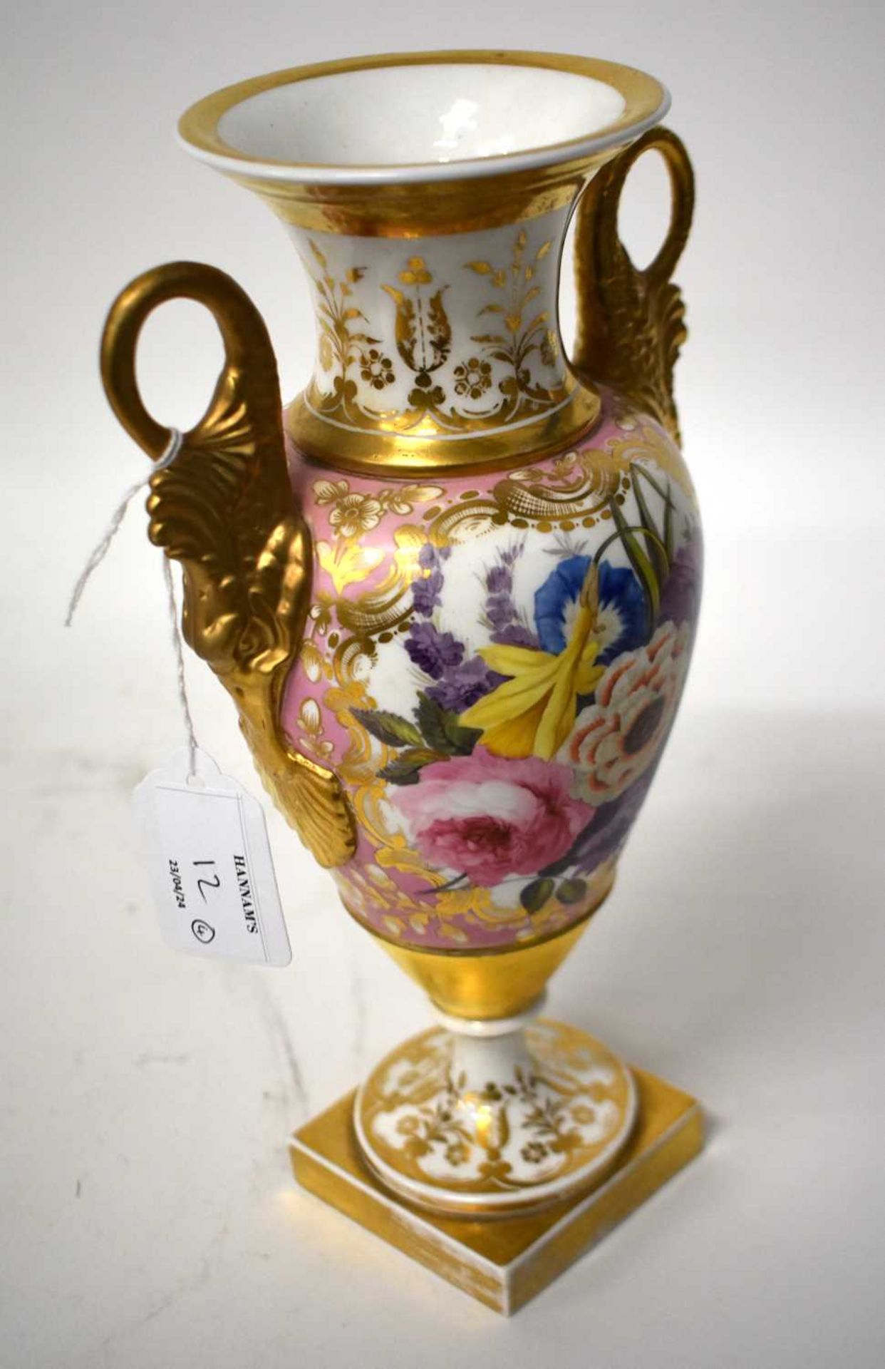 A FINE SET OF FOUR LATE 18TH/19TH CENTURY CHAMBERLAINS WORCESTER VASES beautifully painted with - Image 23 of 27
