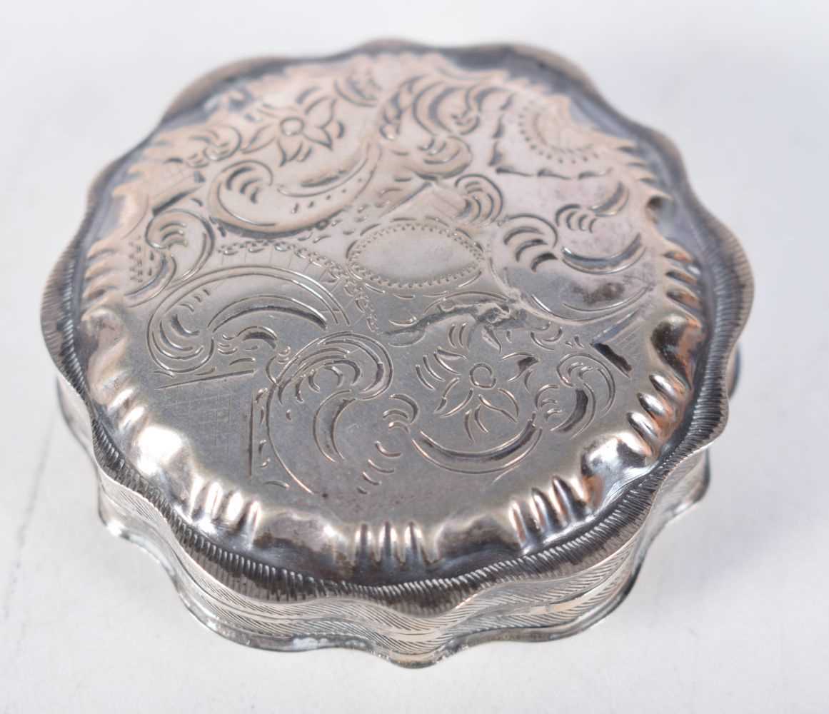 An Antique Silver Snuff Box. Indistinct Marks, 5.7cm x 2.1cm, weight 2406g