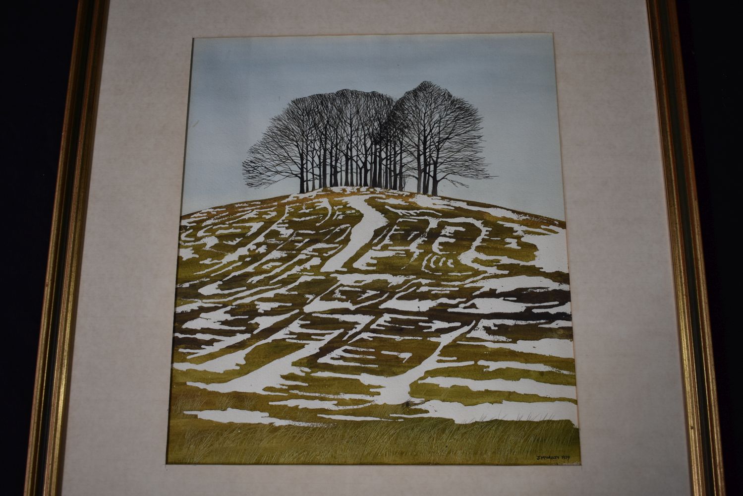 John McNulty Irish /American Framed watercolour of a Rural scene 43 x 38 cm - Image 8 of 12