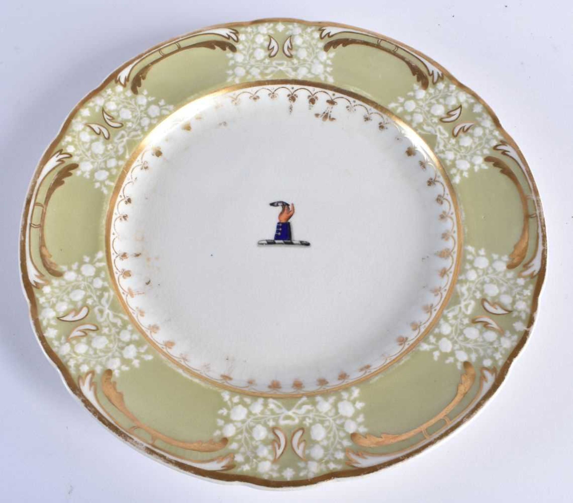 THREE EARLY 19TH CENTURY CHAMBERLAINS WORCESTER PORCELAIN PLATES together with two other - Image 2 of 51